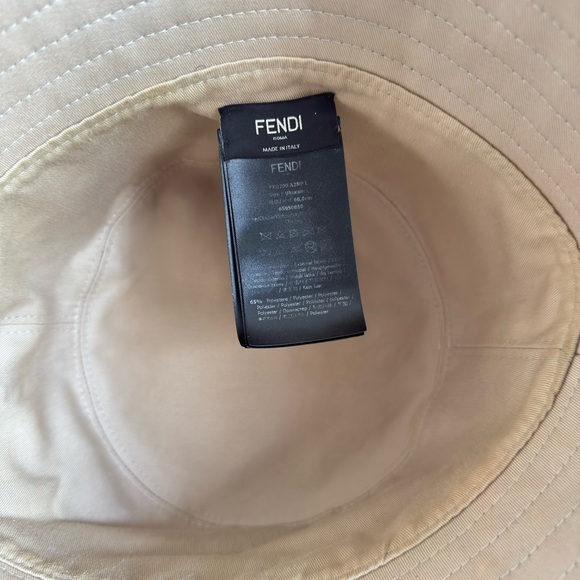 Fendi Zucca FF Logo Reversible Bucket Hat - Picture 4 of 5